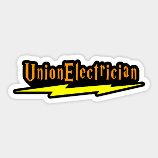 Union Electrician Sticker